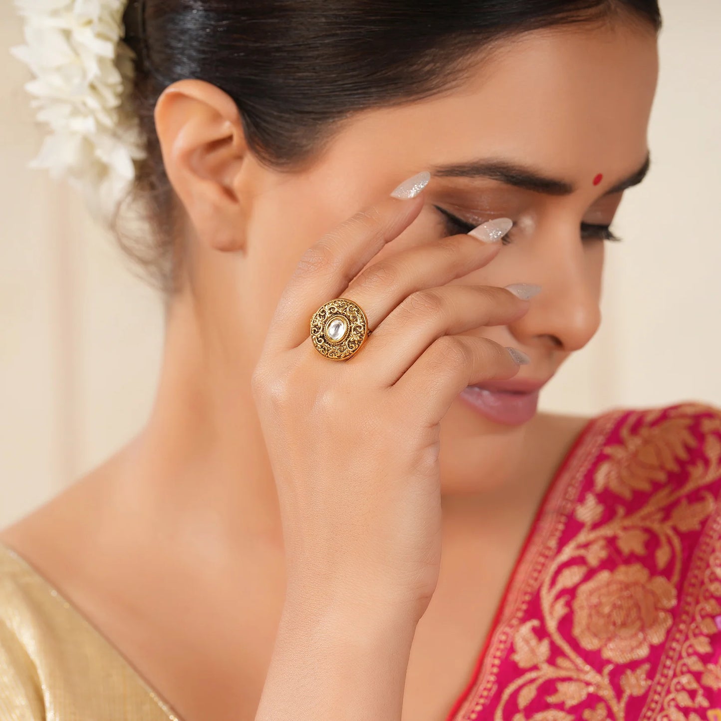 Antara Polki Diamond Ring