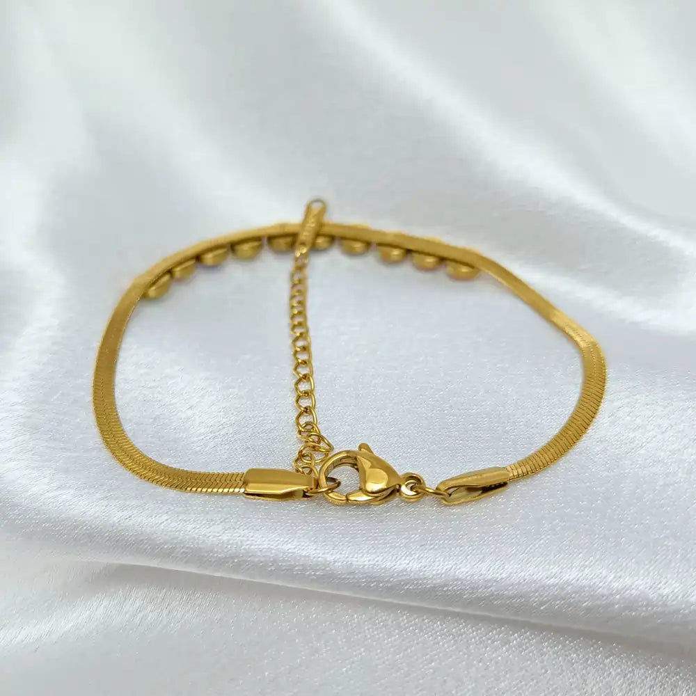 Antique gold stone elegant bangle set for women