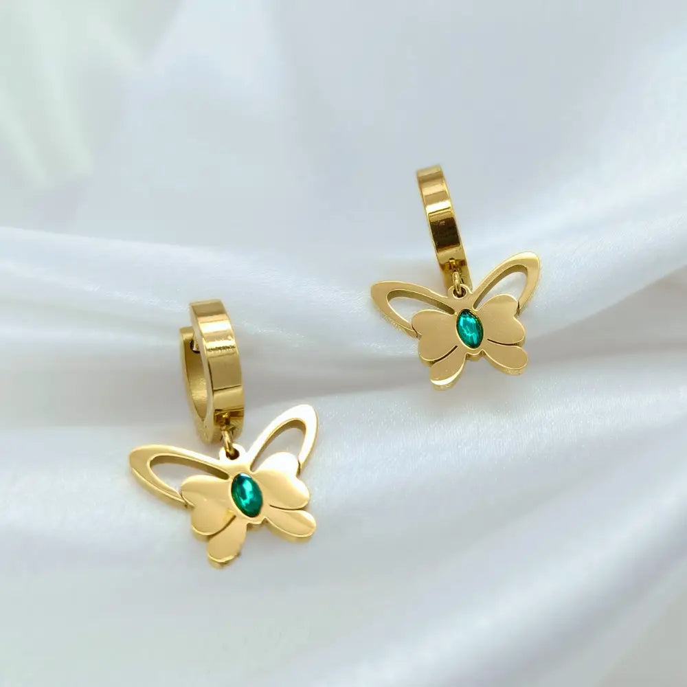 Long antique gold traditional earring for women