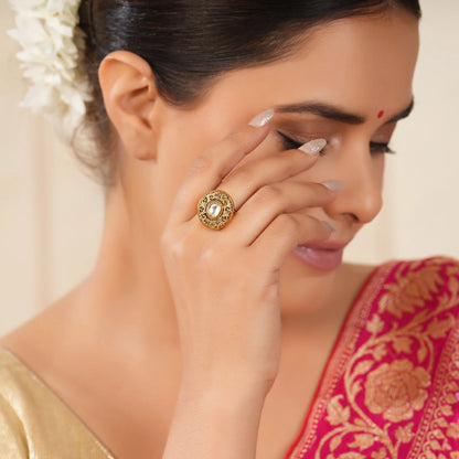Antara Polki Diamond Ring