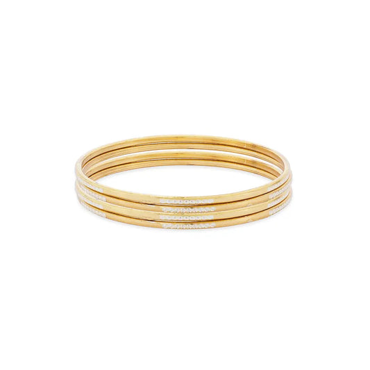 Classic Gold Plated Bangle Set