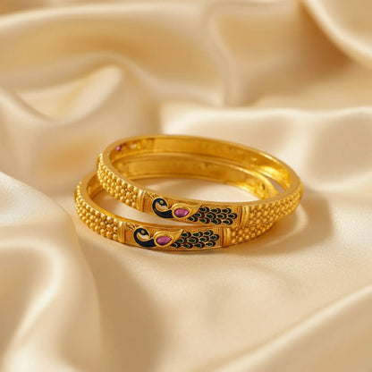 Peacock Bangle Set