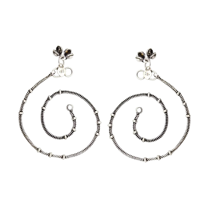 Jiyavi's "Bohemian Rhapsody" Oxidised Silver-Toned Anklets for woman