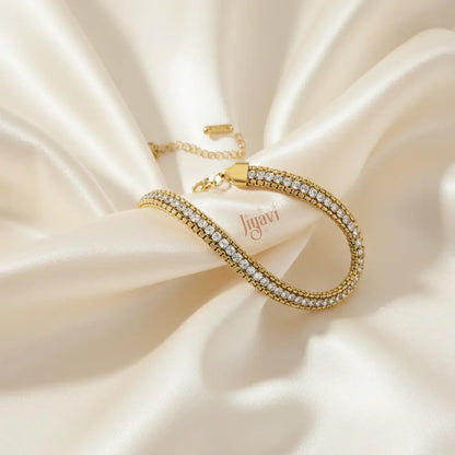 Crystal Chain Layered Bracelet