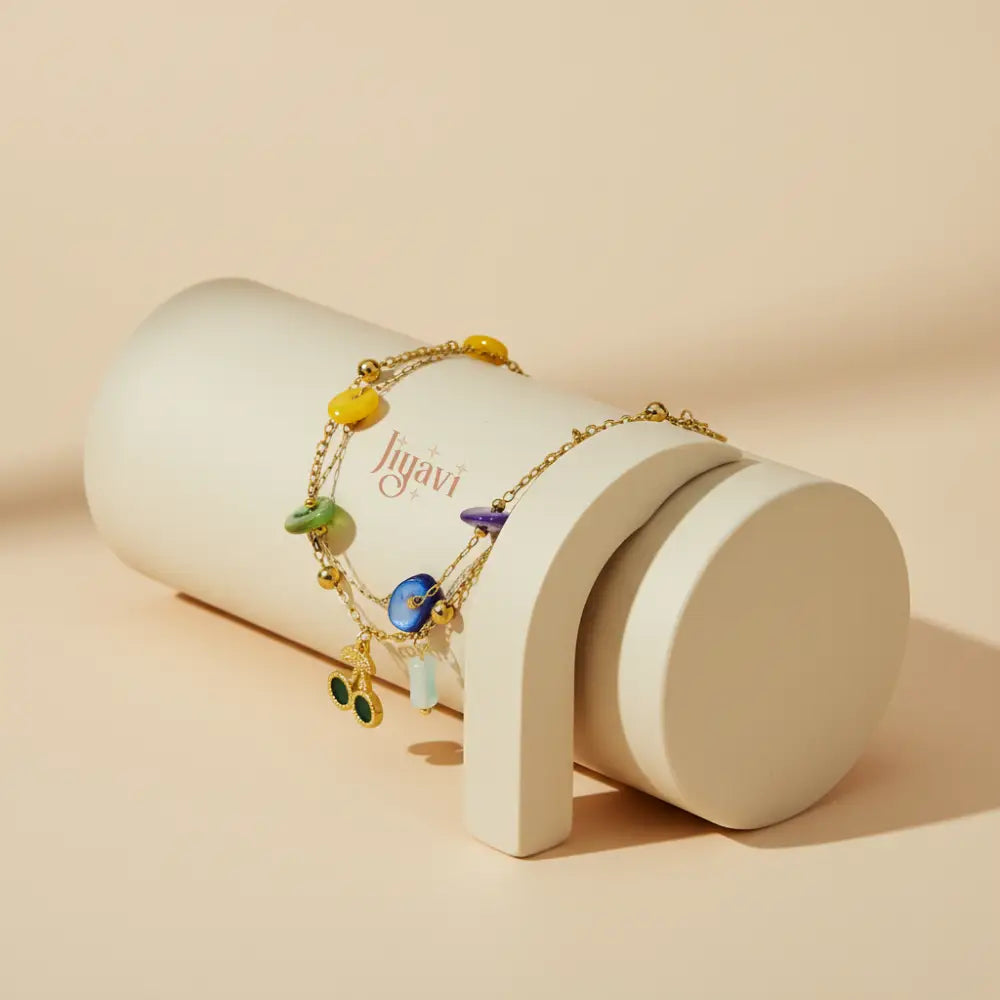 Cherry Blossom Charm Bracelet