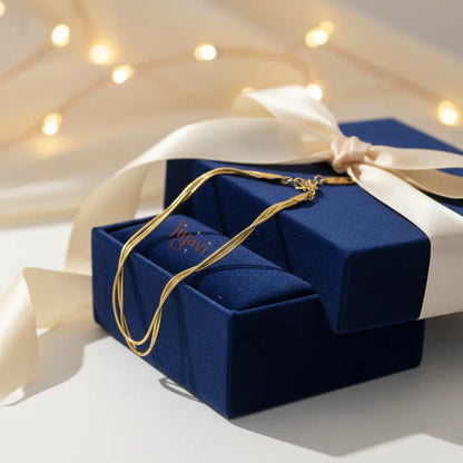 Golden Twist Snake Chain Bracelet