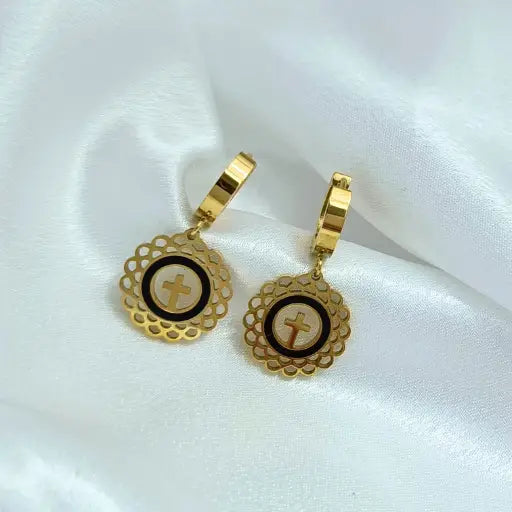 Jiyavi's Demi-Fine "Divine Glow" Anti-Tarnish Earring Combo