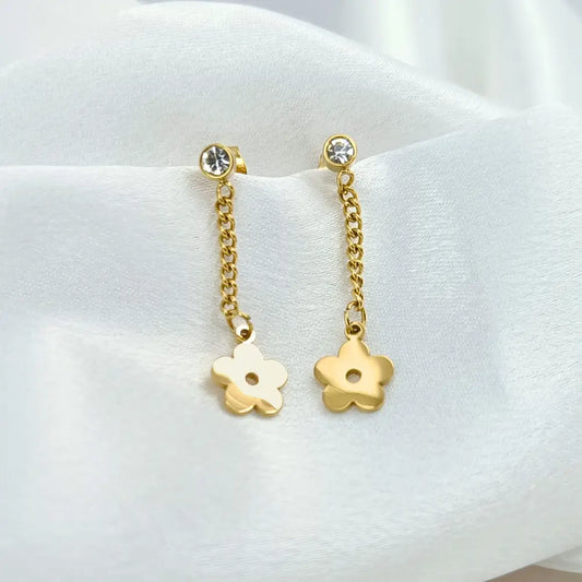 Antique gold plated pearl drop stone jhumka earring for women