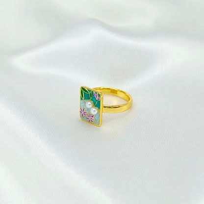 Jiyavi's Demi-Fine "Garden Dreams" Adjustable Ring for woman