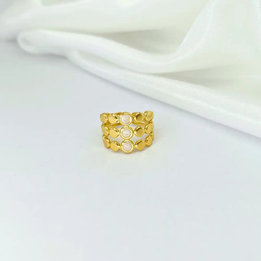 Jiyavi's Demi-Fine "Lunar Orbit" Adjustable Ring for woman