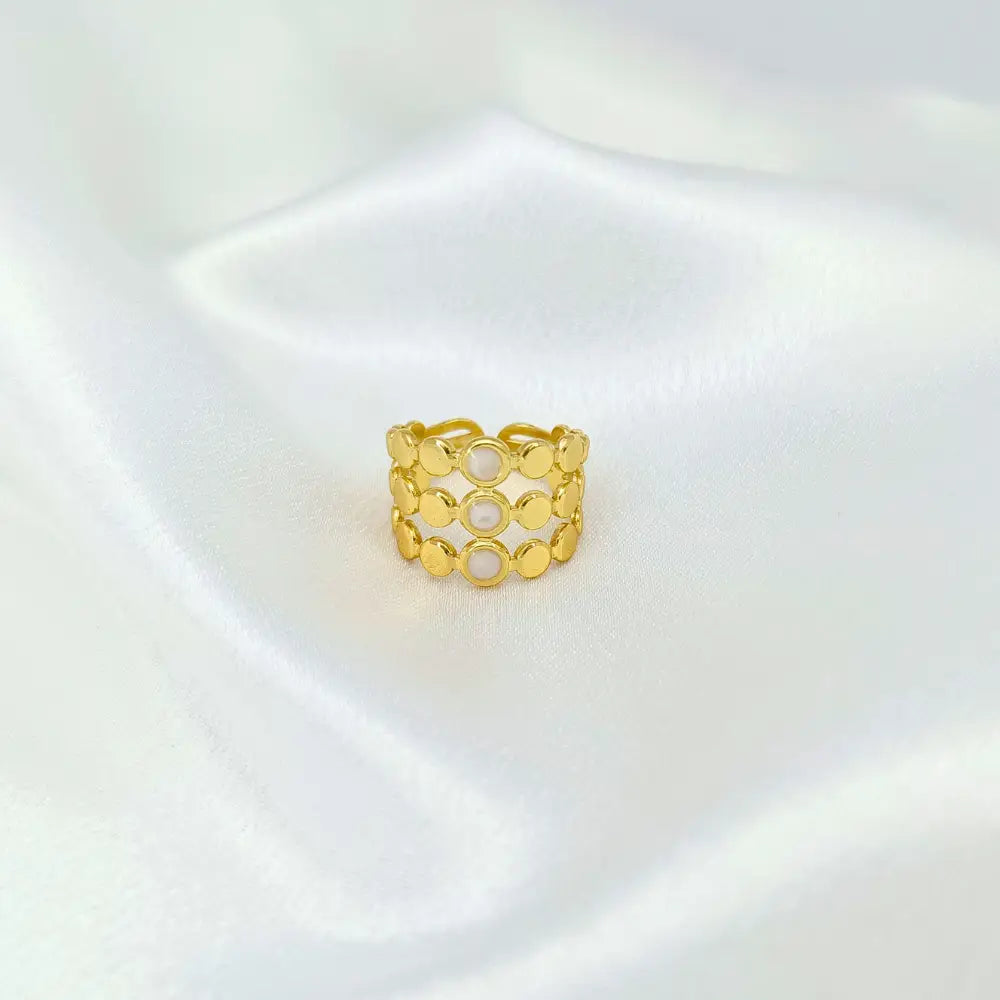 Jiyavi's Demi-Fine "Lunar Orbit" Adjustable Ring for woman