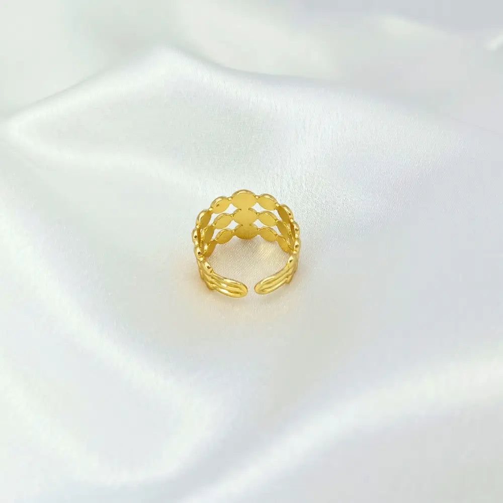 Jiyavi's Demi-Fine "Lunar Orbit" Adjustable Ring for woman